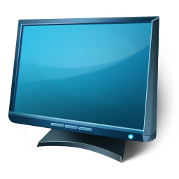 蓝色电脑系统<a href=http://sc.zlcool.com/tubiao/ target=_blank class=infotextkey>图标</a>下载