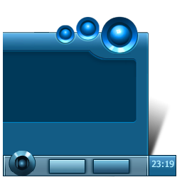 蓝色电脑系统<a href=http://sc.zlcool.com/tubiao/ target=_blank class=infotextkey>图标</a>下载