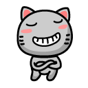 可爱小猫表情<a href=http://sc.zlcool.com/tubiao/ target=_blank class=infotextkey>图标</a>下载