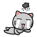 可爱小猫表情<a href=http://sc.zlcool.com/tubiao/ target=_blank class=infotextkey>图标</a>下载