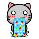可爱小猫表情<a href=http://sc.zlcool.com/tubiao/ target=_blank class=infotextkey>图标</a>下载