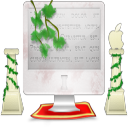 精美imac显示器<a href=http://sc.zlcool.com/tubiao/ target=_blank class=infotextkey>图标</a>