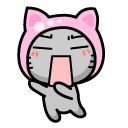 可爱小猫表情<a href=http://sc.zlcool.com/tubiao/ target=_blank class=infotextkey>图标</a>下载