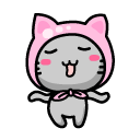 可爱小猫表情<a href=http://sc.zlcool.com/tubiao/ target=_blank class=infotextkey>图标</a>下载