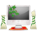 精美imac显示器<a href=http://sc.zlcool.com/tubiao/ target=_blank class=infotextkey>图标</a>
