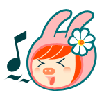 可爱兔子表情<a href=http://sc.zlcool.com/tubiao/ target=_blank class=infotextkey>图标</a>下载