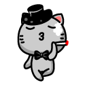 可爱小猫表情<a href=http://sc.zlcool.com/tubiao/ target=_blank class=infotextkey>图标</a>下载