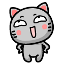 可爱小猫表情<a href=http://sc.zlcool.com/tubiao/ target=_blank class=infotextkey>图标</a>下载