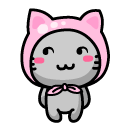 可爱小猫表情<a href=http://sc.zlcool.com/tubiao/ target=_blank class=infotextkey>图标</a>下载