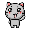 可爱小猫表情<a href=http://sc.zlcool.com/tubiao/ target=_blank class=infotextkey>图标</a>下载