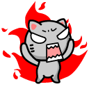 可爱小猫表情<a href=http://sc.zlcool.com/tubiao/ target=_blank class=infotextkey>图标</a>下载
