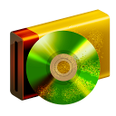 金色光驱桌面<a href=http://sc.zlcool.com/tubiao/ target=_blank class=infotextkey>图标</a>下载