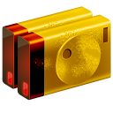 金色光驱桌面<a href=http://sc.zlcool.com/tubiao/ target=_blank class=infotextkey>图标</a>下载