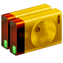 金色光驱桌面<a href=http://sc.zlcool.com/tubiao/ target=_blank class=infotextkey>图标</a>下载