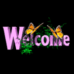 花草 welcome字样动态图片
