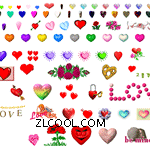 心形 玫瑰 LOVE动态爱情图片