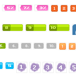 像素数字列表头部小图标