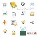 Blog login download rss search tag 等网页设计常用小图标