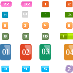 各种各样排行榜数字小图片