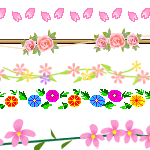 花朵花瓣动态gif线条