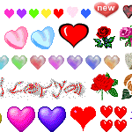 心形 玫瑰 LOVE爱情主题GIF图片素材