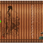 古筝 美女 竹笕gif动态图片